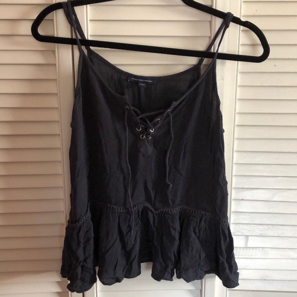 Navy blue top
